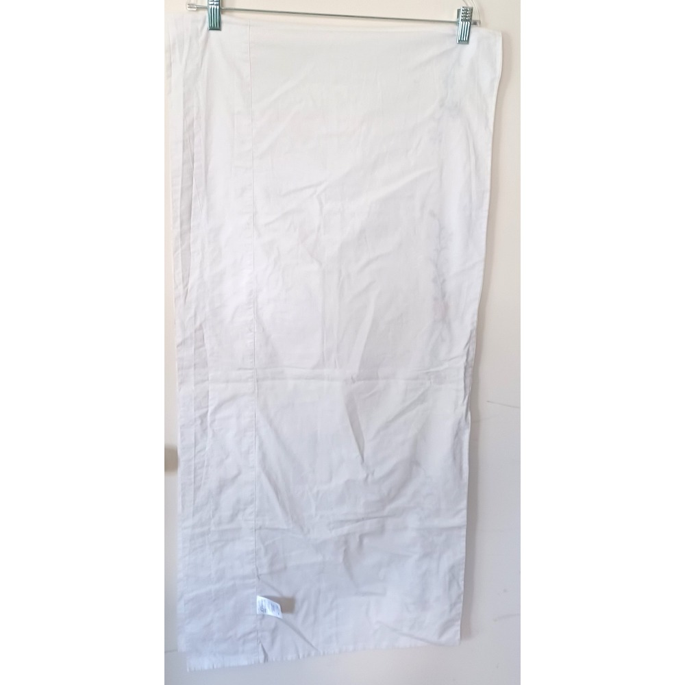 Floral Embroidered Valance Curtain JC Penney Cottage Farmhouse 18x84 White - Picture 5 of 7